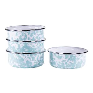Sea Glass 14 oz. Enamelware Soup Bowl Set of 4