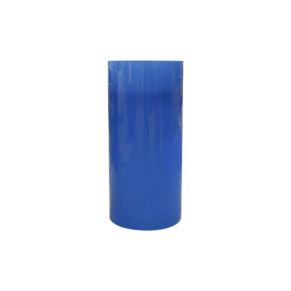 16 in. W x 34 in. D Blue Round Pedestal Sink