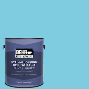 1 gal. #P490-3 Big Chill Ceiling Flat Interior Paint and Primer