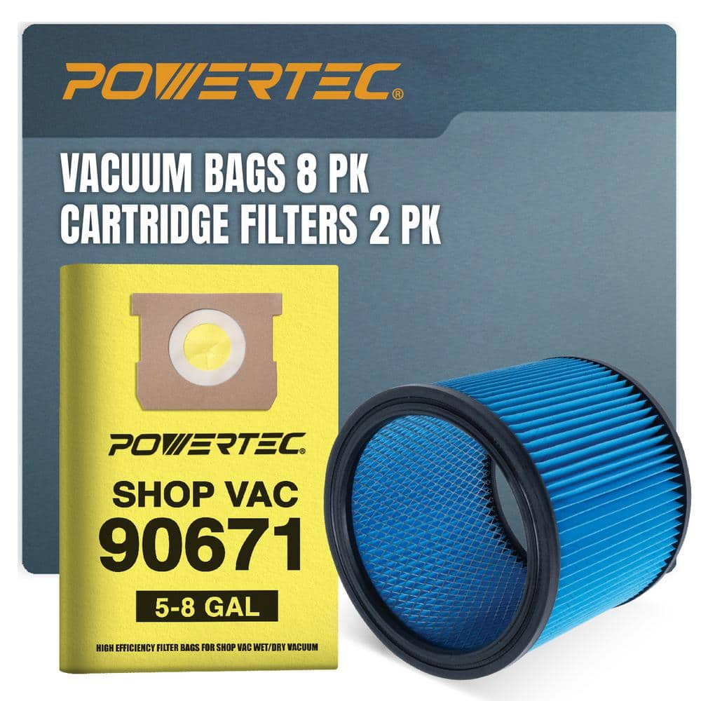 5-8 Gal. 90671 Filter Bags Type E/H and 90304 Cartridge Filter Type U Fits Most 5 Gal. and Above Shop-Vac Wet Dry Vacuum price history on PriceWatchPro