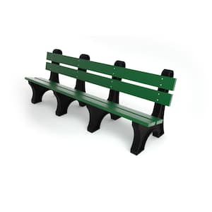 8 ft. Colonial Bench - Green
