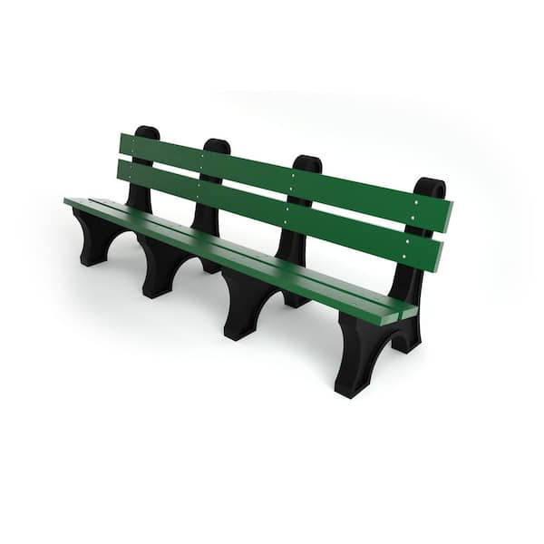 Frog Furnishings 8 ft. Colonial Bench - Green