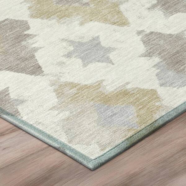 Chantille Machine Washable Indoor/Outdoor Abstract ACN3062 Ivory 5 ft. x 7 ft. 6 in. Area Rug