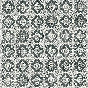 Seville Black Geometric Tile Strippable Roll (Covers 56.4 sq. ft.)