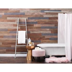 E-Z Wall Assorted 4 in. x 3 ft. Peel and Press Vinyl Plank Wall Decor (20 sq. ft. / case)