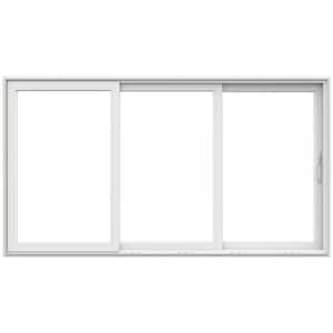 V4500 Multi-Slide 141 in. x 80 in. Right-Hand Low-E White Vinyl 3-Panel Prehung Patio Door