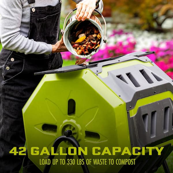 【セット販売】URBAN GYM 2WAY ／BR×SUN CO COMPASS Sun Joe 42 Gal. All-Season Outdoor Tumbling Composter with Dual