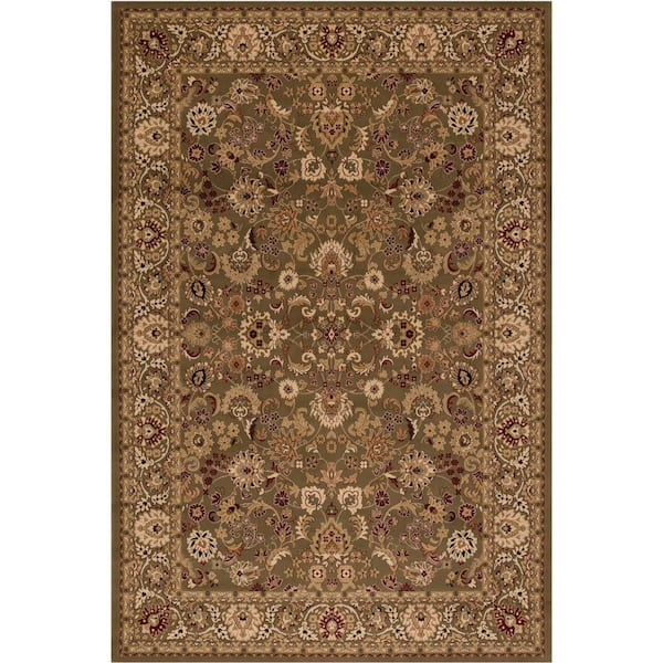 Concord Global Trading Persian Classics Mahal Green 2 ft. x 3 ft. Area Rug
