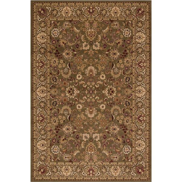 Concord Global Trading Persian Classics Mahal Green 4 ft. x 6 ft. Area Rug
