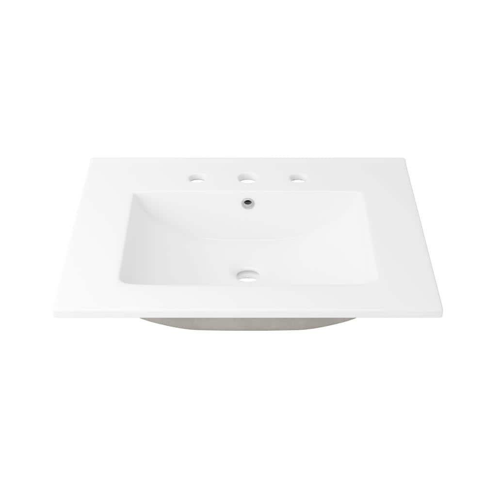 Tucson 24" White Vitreous China Vanity Top Sink