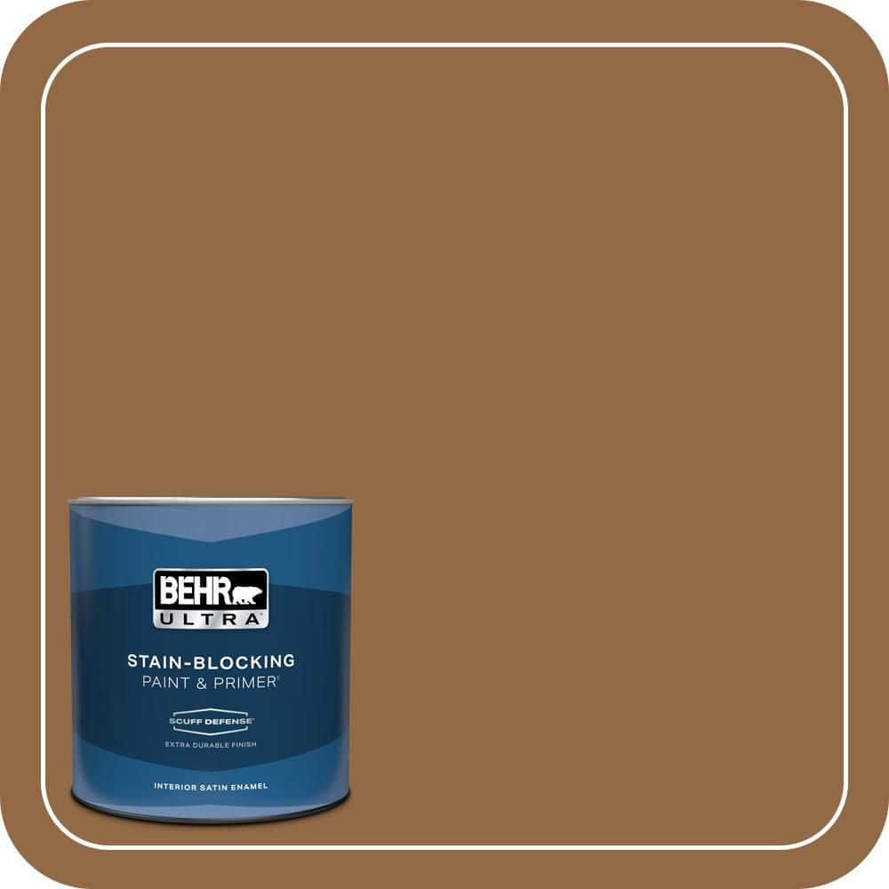 1 qt. #QE-31 Barcelona Brown Extra Durable Satin Enamel Interior Paint & Primer price history on PriceWatchPro
