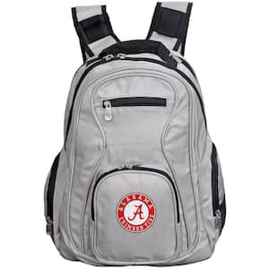 NCAA Alabama Crimson Tide 19 in. Gray Laptop Backpack