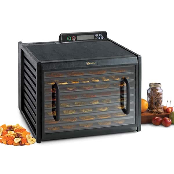 Elite Gourmet Digital Food Dehydrator with 4 Stainless Steel Trays,  Programmable, Dishwasher-Safe Parts, Black - UL Listed in the Food  Dehydrators department at