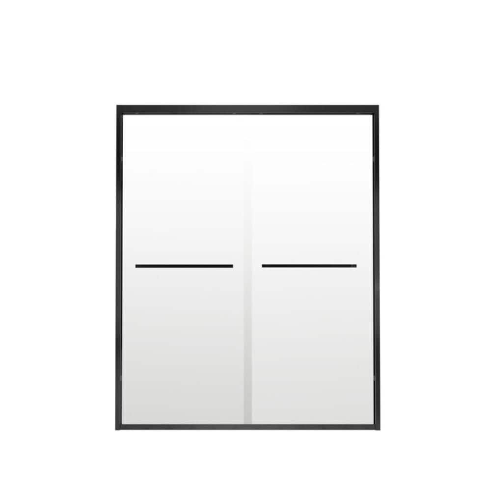Shawer Rip Frame 60 in. W x 74 in. H Sliding Frame Aluminum Frame Double Sliding Shower ...