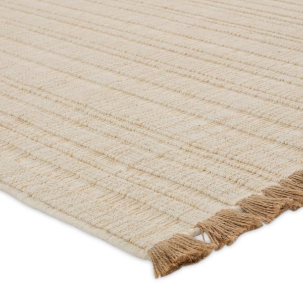 Bandera 5 ft. x 8 ft. Cream/Beige Solid Handmade Area Rug