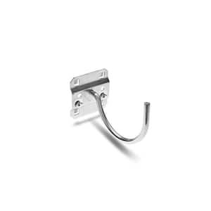 3-3/4 in. Curved 3-3/32 in. I.D. Zinc Plated Steel Pegboard Hook for LocBoard (5-Pack)