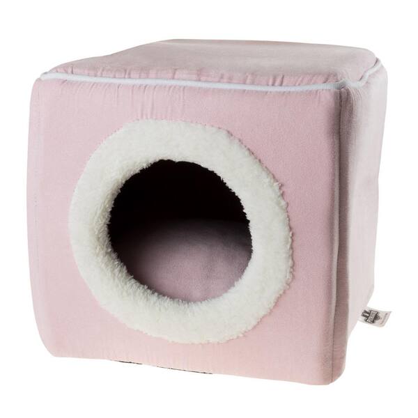 Petmaker Small Pink Cozy Cave Pet Cube