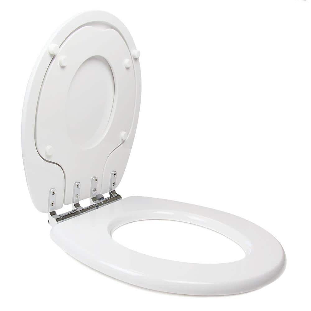 TinyHiney White Round Slow Close Toilet Training Seat