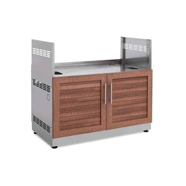 NewAge Products Outdoor Kitchen Grove 40 in. W x 36.5 in. H x 23 in. D Insert Gas Grill Cabinet