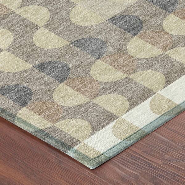 Chantille Machine Washable Indoor/Outdoor Abstract ACN2816 Ivory 10 ft. x 14 ft. Area Rug