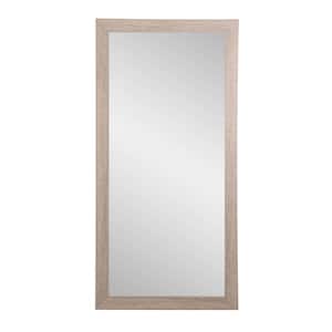 66 in. H X 32 in. W Rectangle Classic Taupe Framed Mirror