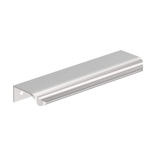 Streamline Tab 6 in. Center-to-Center (152mm) Modern Polished Chrome Cabinet Edge Pull