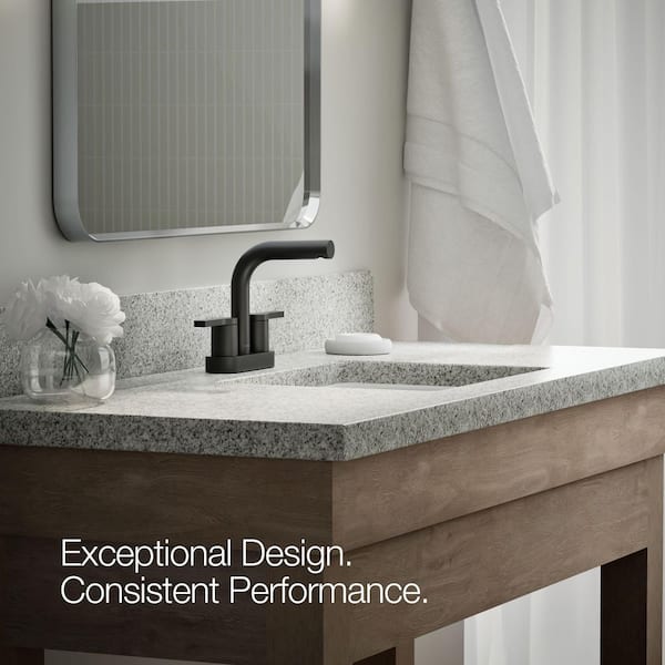 KOHLER Elate 4 in. Centerset Double Handle 1.2 GPM Bathroom Sink