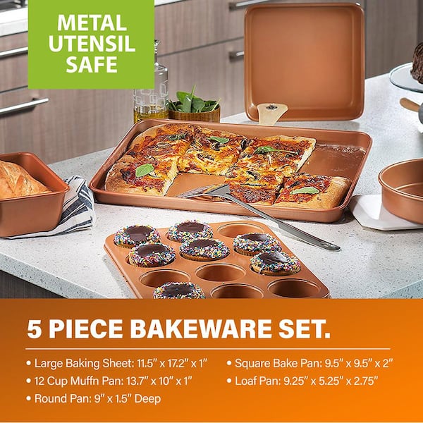 Gotham Steel 12-Piece Aluminum Ti-Ceramic Nonstick Cookware Set 9579 - The  Home Depot