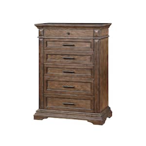 New Classic Furniture Mar Vista Walnut 6-drawer 38 in. Chest