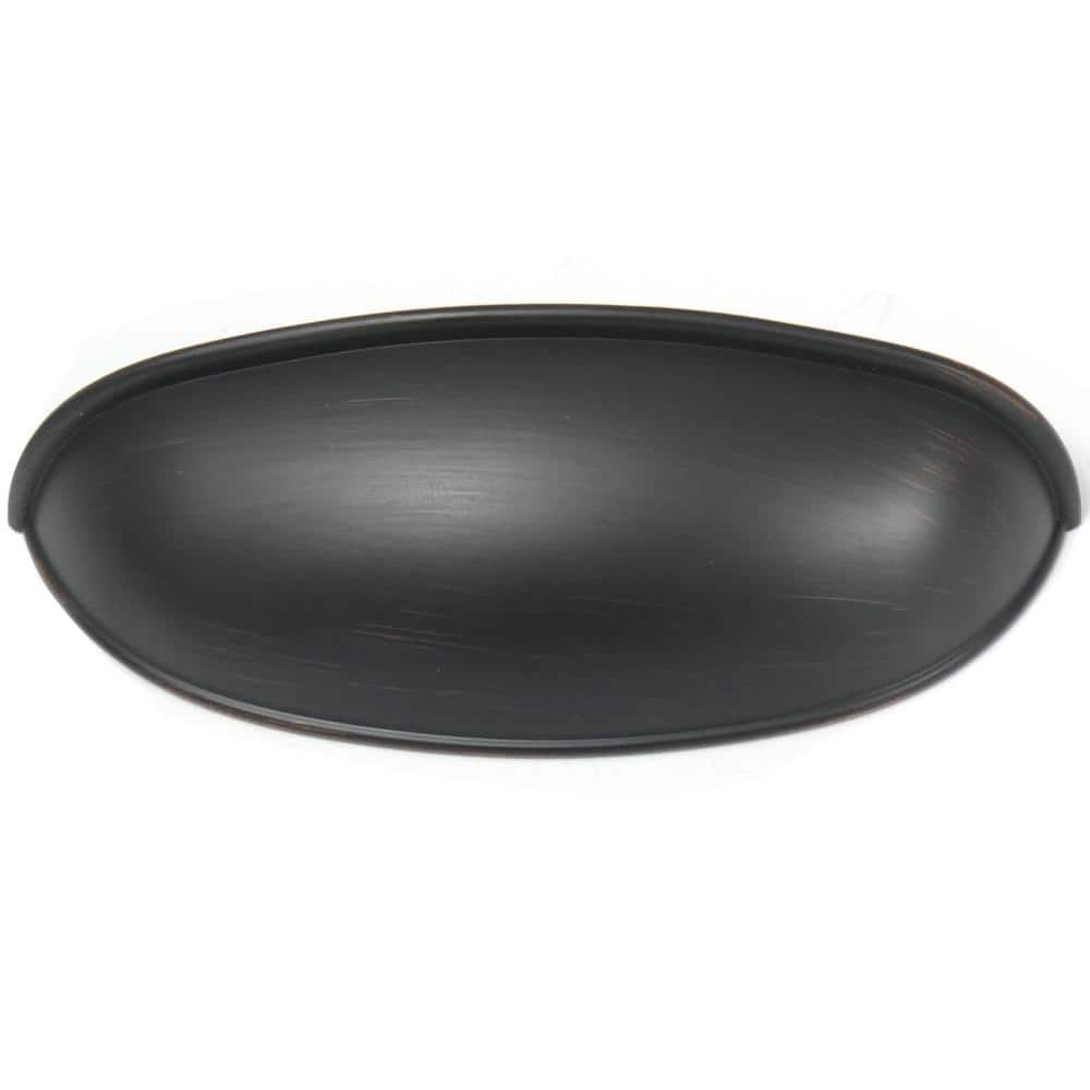Oil Rubbed Bronze Modern Cup Pull Handle with Mounting Hardware