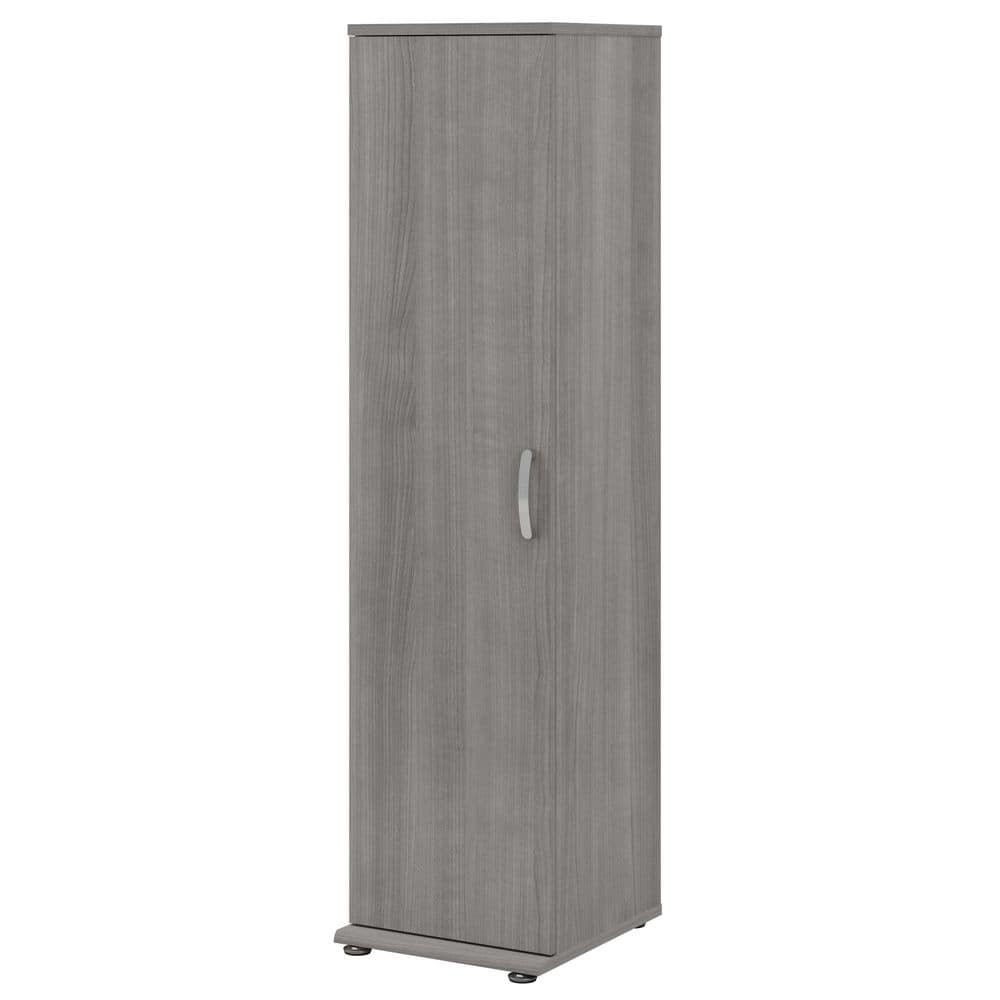 Universal Platinum Gray 61.81 in. Accent Storage Cabinet with Door and Shelves