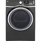 7.5 cu. ft. 240 Volt Diamond Gray Stackable Electric Vented Dryer with Steam