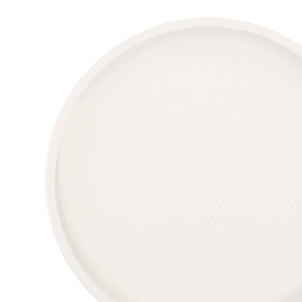 White Porcelain Round 8.5" Salad Plate