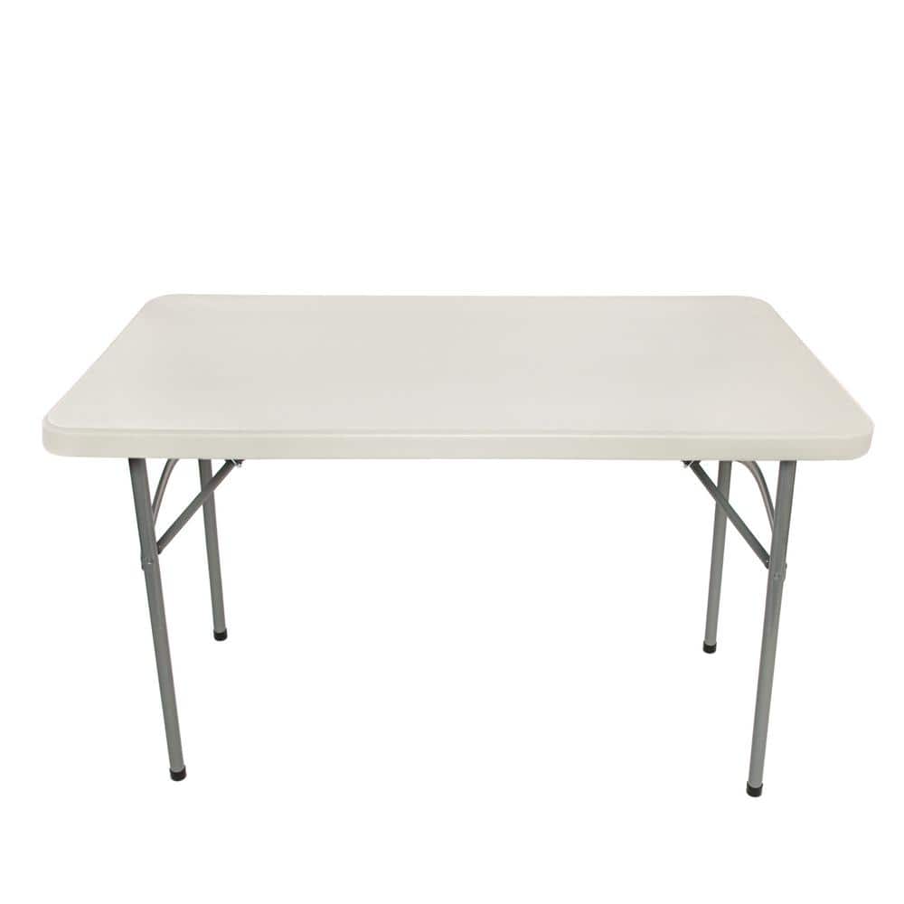 Baldwin 48'' Grey Plastic and Steel Folding Table