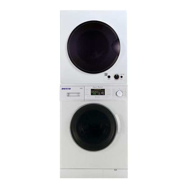 Deco Pro Compact 110 Volt Laundry Center set Washer 1.6 cu. ft. plus Vented 3.5 cu.ft. Sensor Dryer with knob