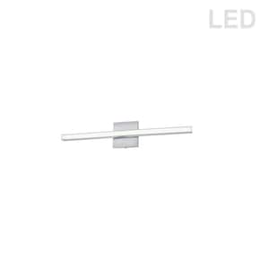 Arandel 1-Light 23.8 in. Polished Chrome LED Vanity Light Bar with Ambient Light