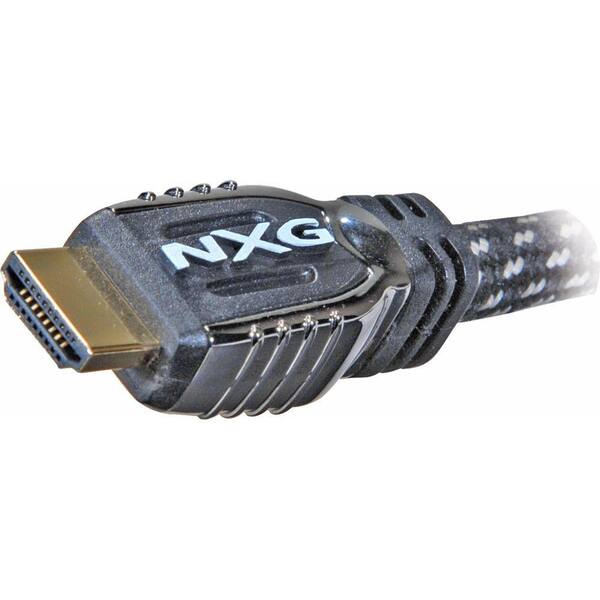 NXG Black Pearl 9.84 ft. HDMI Cable 1.4 High-Speed with Ethernet and 90-Degree Adapter-DISCONTINUED