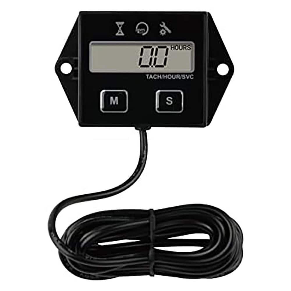 Digital Inductive Tach Hour Meter RPM Gauge Lawn Mower Scooter Dirt Bike Tractor Generator Marine Motorcycle Snowblower price history on PriceWatchPro