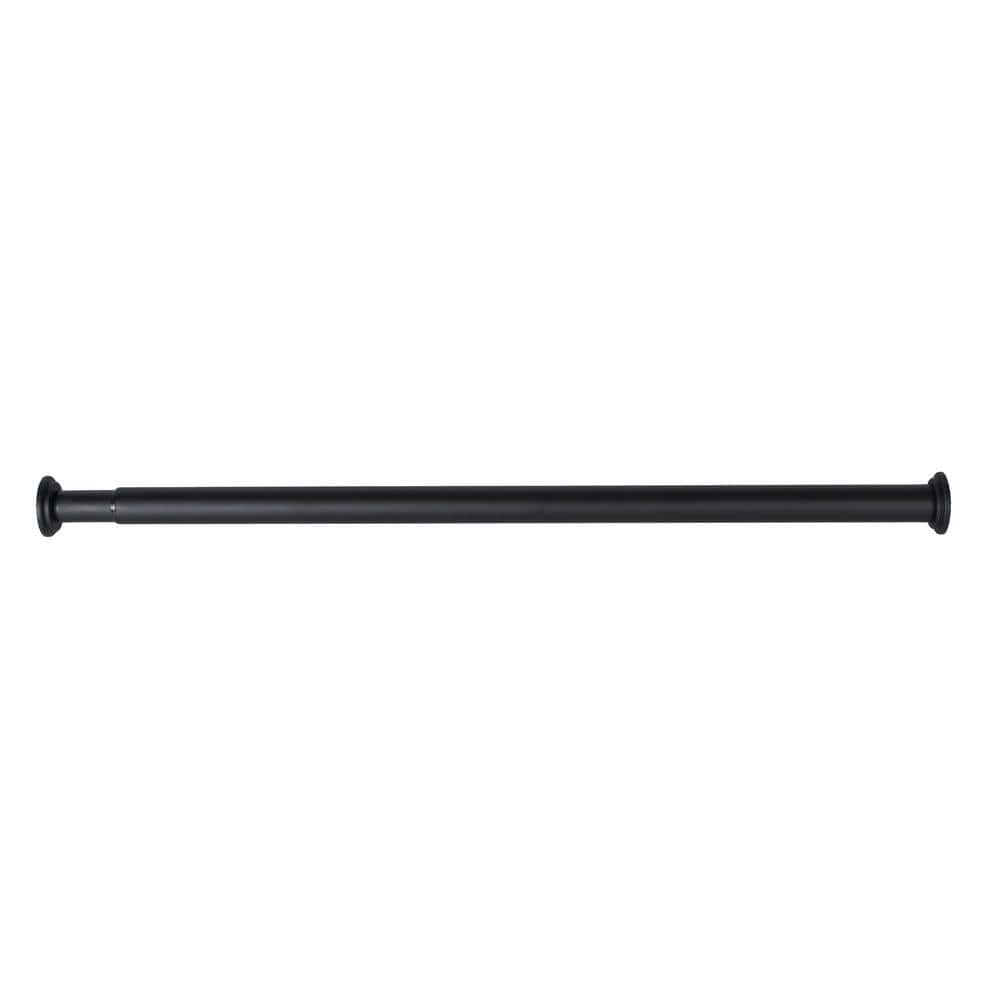 Matte Black Adjustable Tension Rod for Shower or Closet