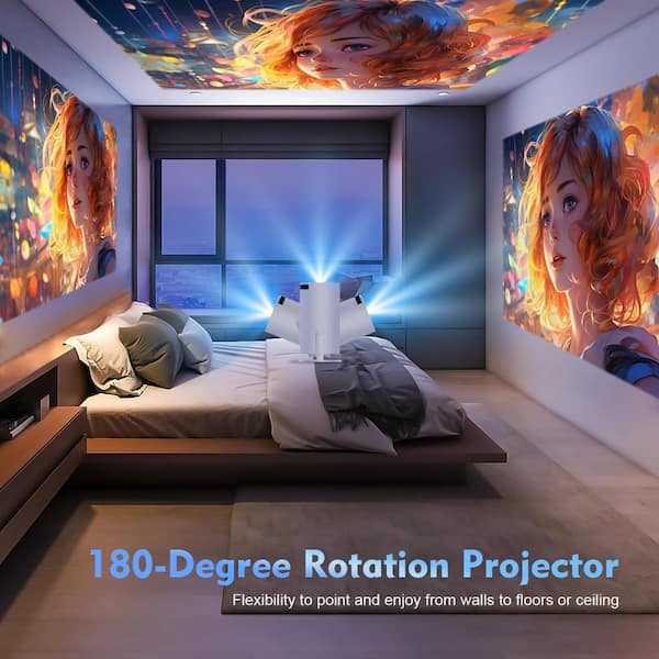 ini projecteur Portable Auto Keystone, Vidéoprojecteur Intelligent 4K