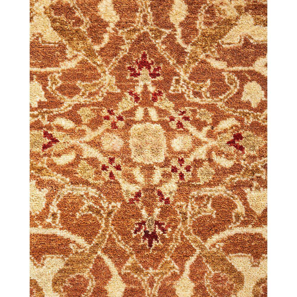 Handmade Brown Wool 8' x 10' Traditional Area Rug