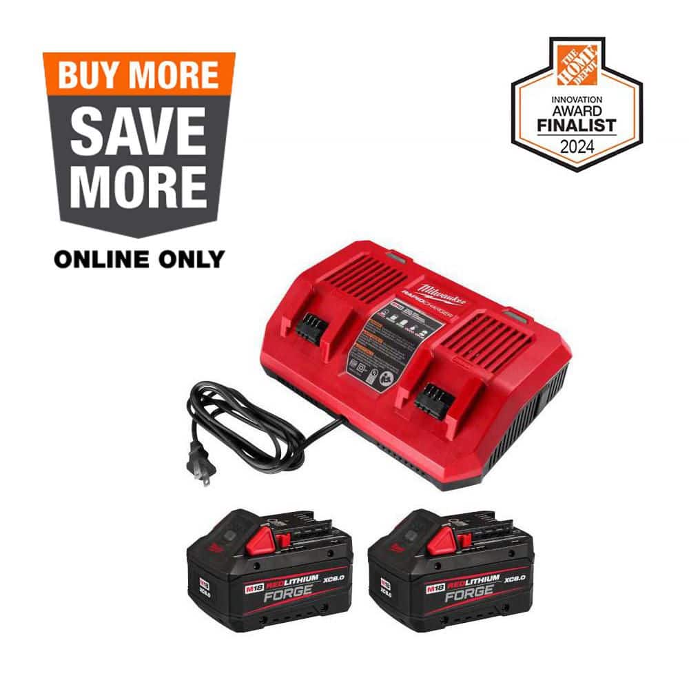 Milwaukee M18 18-Volt Lithium-Ion REDLITHIUM FORGE Starter Milwaukee M18 18-Volt Lithium-Ion REDLITHIUM FORGE Starter