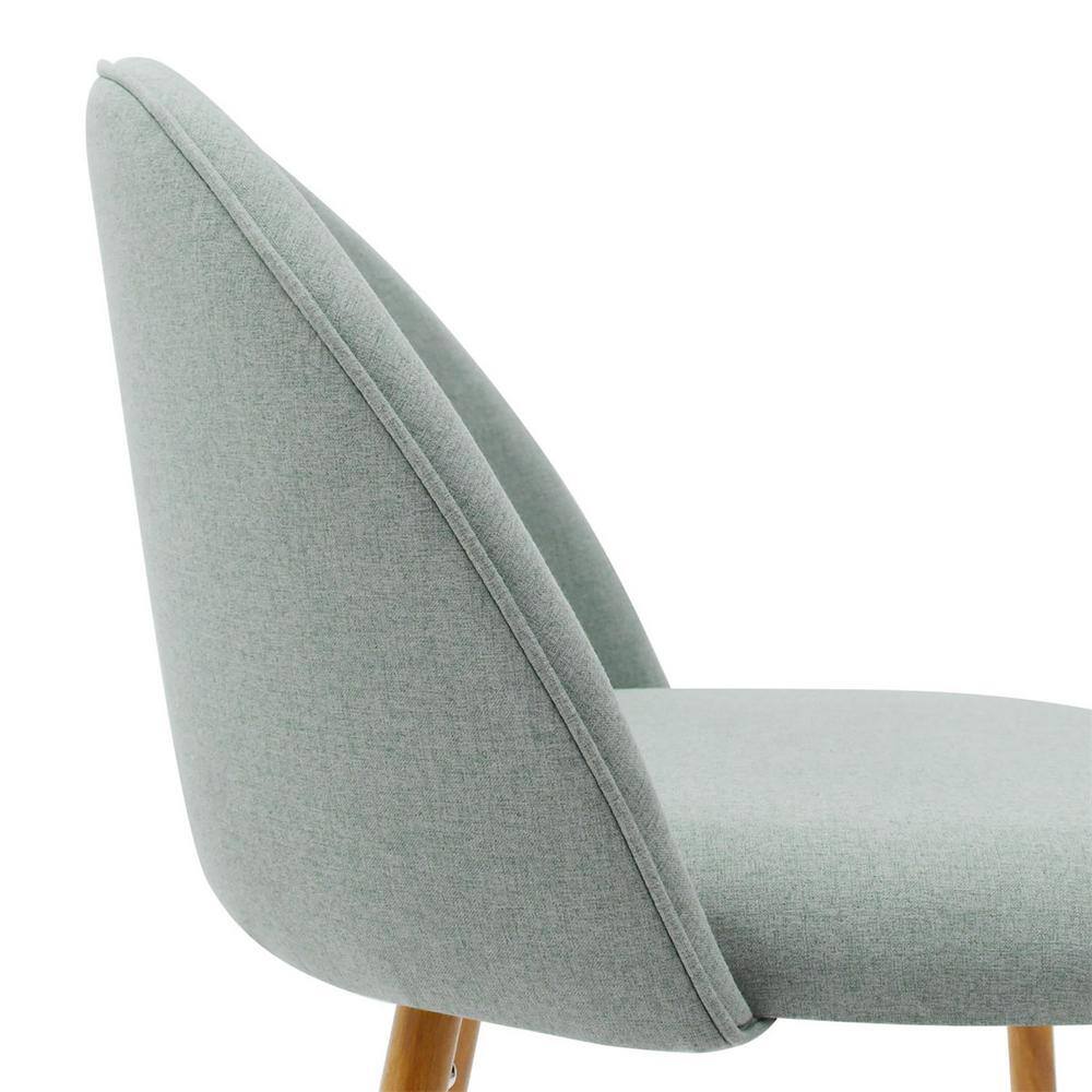Beige Upholstered Adjustable Counter Stool Set with Wood Legs