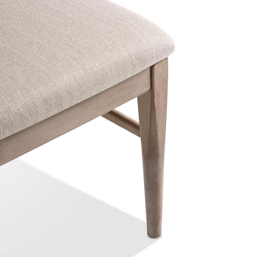 Natural Ash Upholstered High Back Side Chair