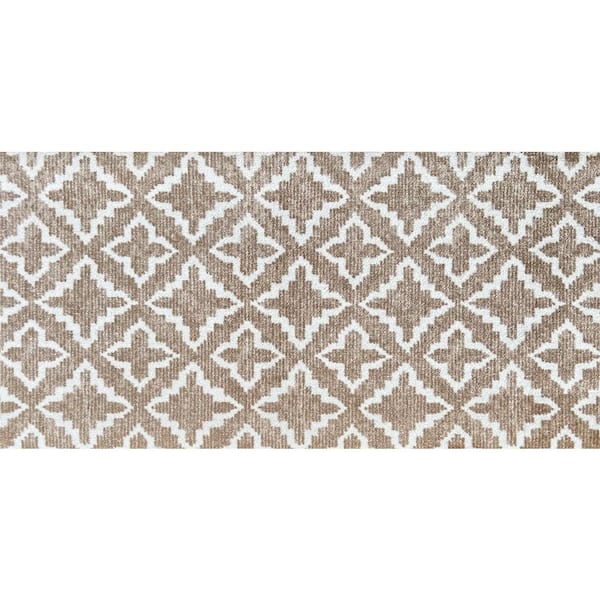 Studio 67 Maltese Sand Sand Tan White 2 ft. 3 in. x 3 ft. 11 in. Medium Mat Washable Floor Mat Area Rug