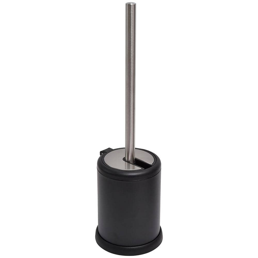 Home Basics Brushed Stainless Steel Tapered Toilet Brush Holder