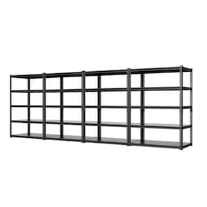 5-Tier Storage Shelves 36 in. W x 18 in. D x 72 in. H Metal Shelving Storage Racks Outdoor Storage Cabinet, 4-Pack