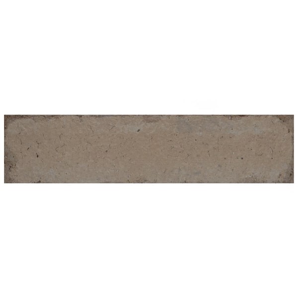 Merola Tile Brickyard Beige 3 in. x 12 in. Porcelain Floor and Wall Take Home Tile Sample
