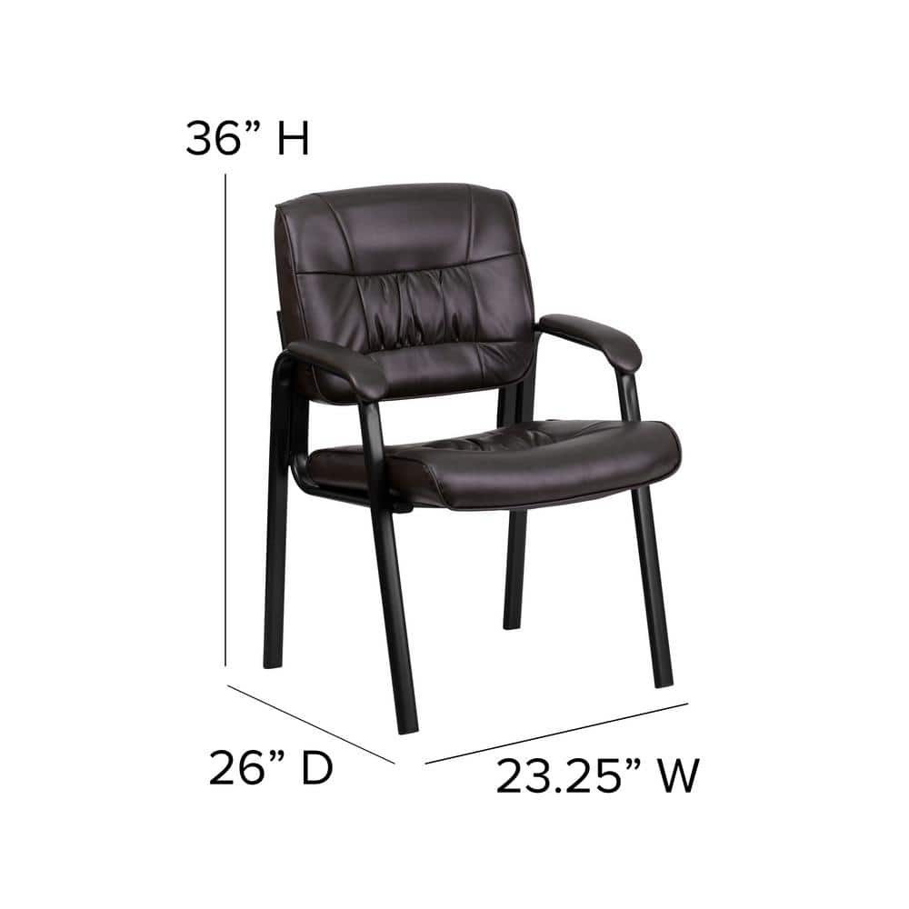 Ergonomic Brown LeatherSoft Executive Chair with Metal Frame