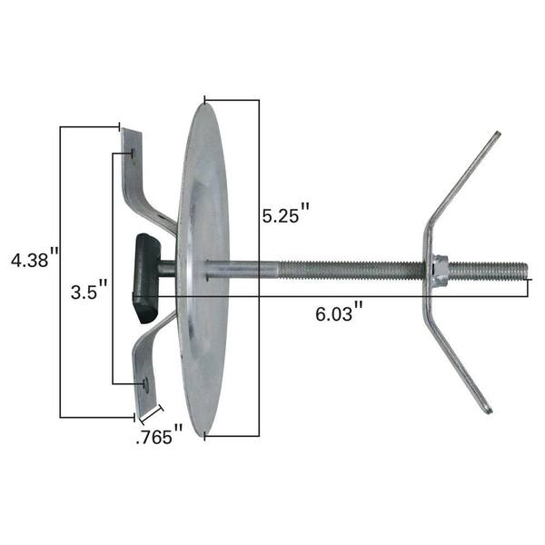 thumbnail image 2 of FLEXMOTOR E-Track Spare Tire Mount For Trailer – 2 Pack With 5" Bolt, Universal 2 of 4